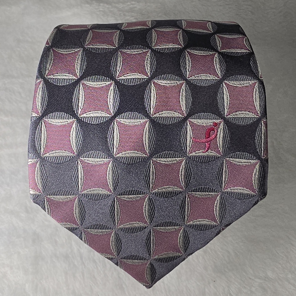 Knots 4 Hope Pink Ribbon Tie Susan G Komen 61" Gray Pink Breast Cancer Necktie